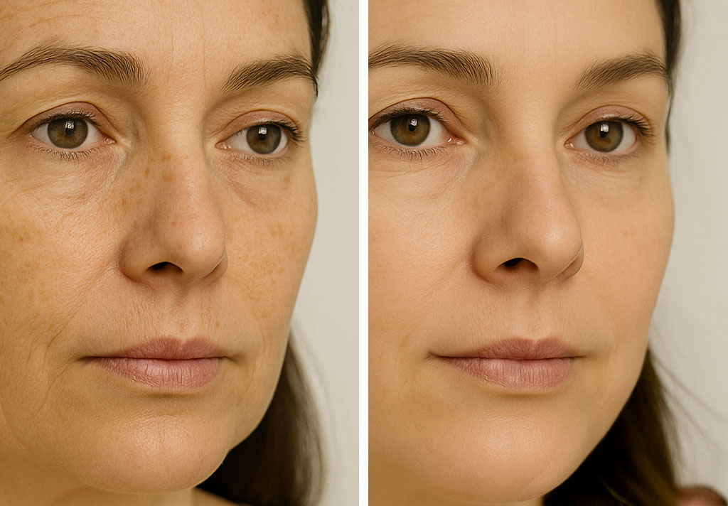 CO2 Laser Vorher - Nacher